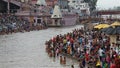 Tourists congregate inÃÂ HaridwarÃÂ to perform ritualistic bathing